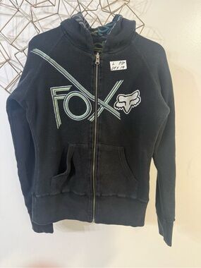 Ladies Fox Full-Zip Hoodie with Neon Logo